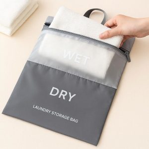 Travel Laundry Storage Bag Wet Dry Separator