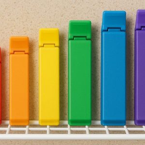 Color Coded Resealable Bag Clips Pantry Organizer