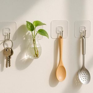 Clear Adhesive Hooks Damage Free Hanging