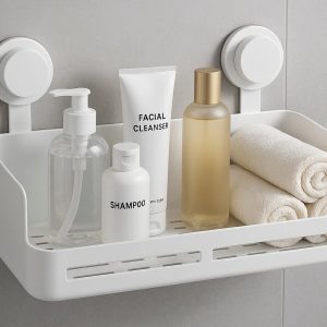 Suction Cup Bathroom Shelf Large Capacity